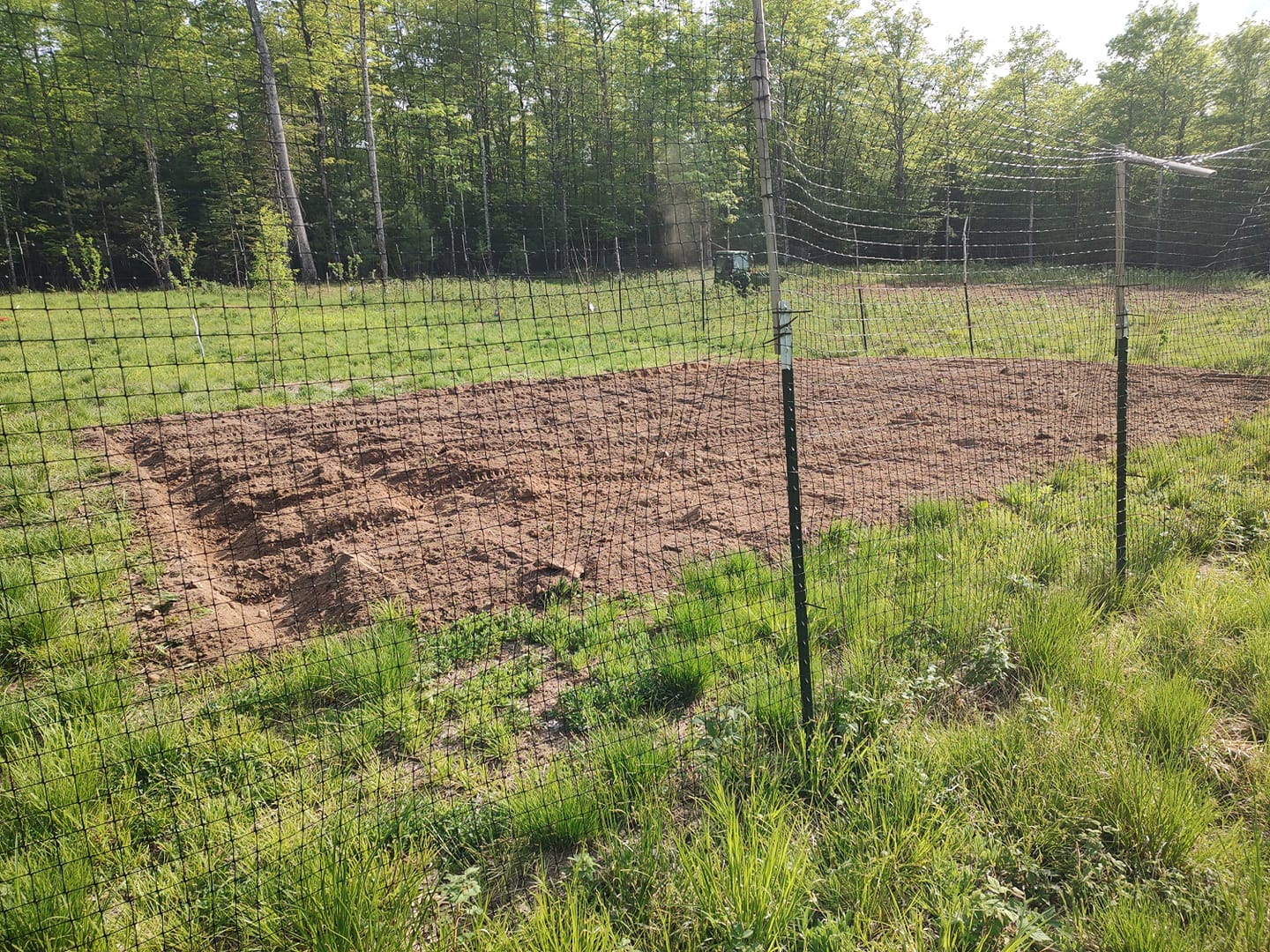 Lawn or bed area after work